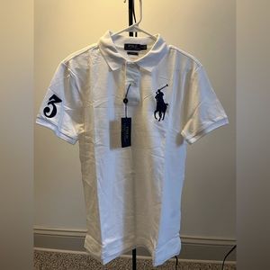 Men’s Big Pony Custom Slim Fit Mesh Polo